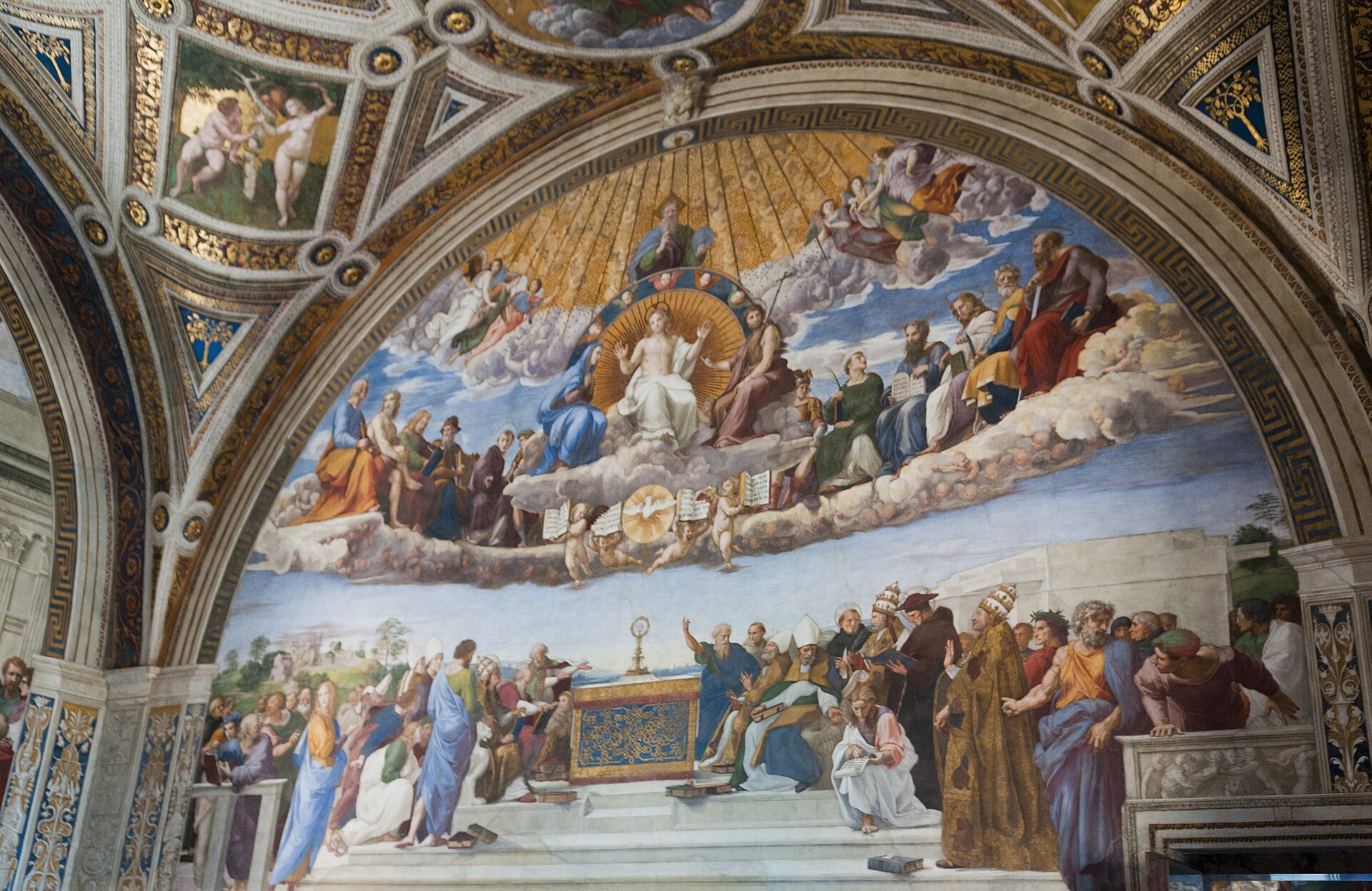 Disputa del Sacramento, affresco di Raffaello nella Stanza della Segnatura